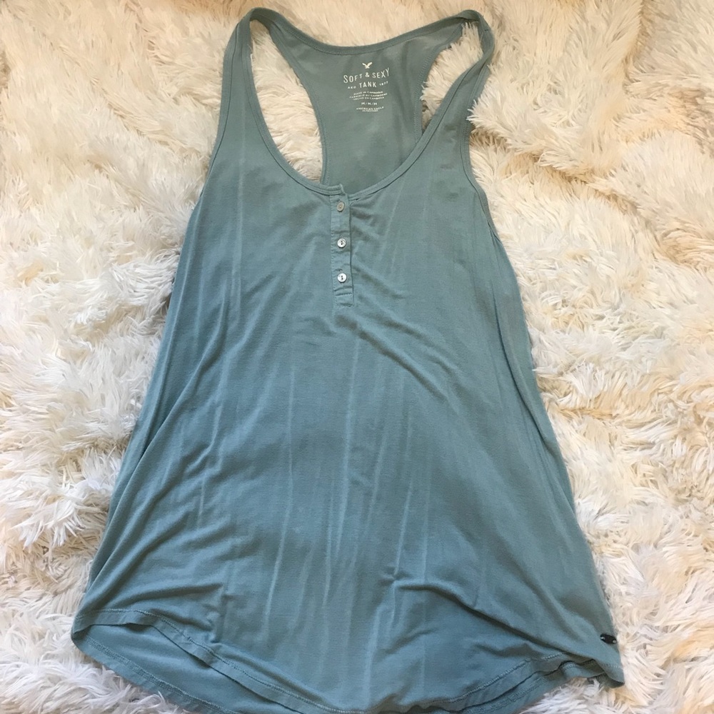 LIGHT BLUE AMERICAN EAGLE TANK